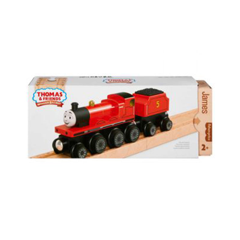  Thomas & Friends Holz-Eisenbahnlokomotive und Kohlewagen