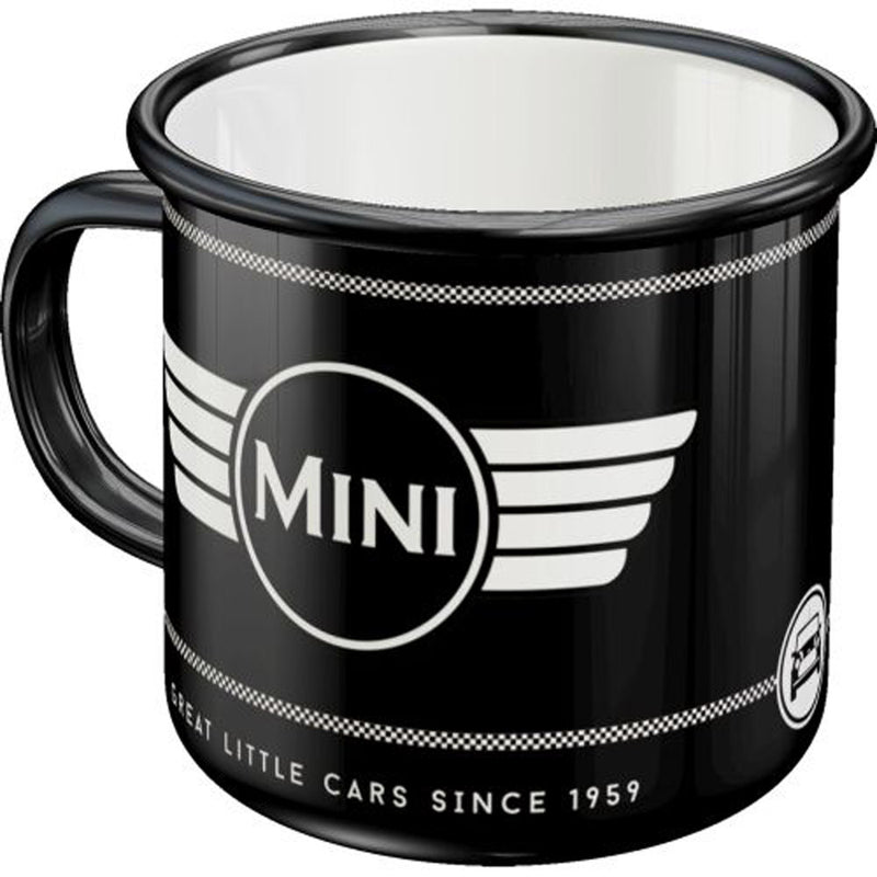 Nostalgic-Art Mini Logo Black Enamel Mug