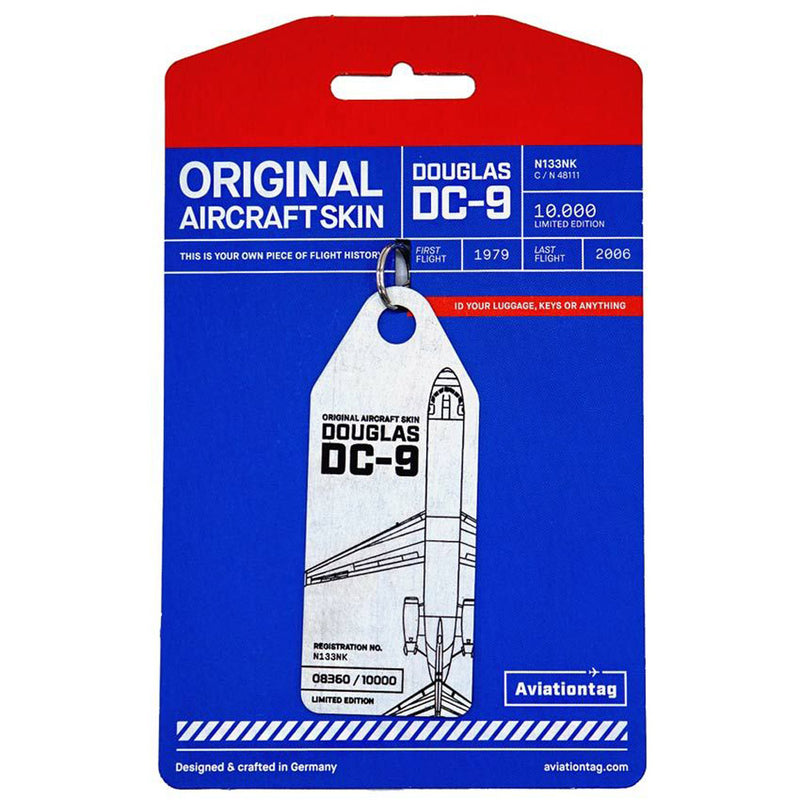 Aviationtag Douglas DC-9 Continental Airlines (Silver)