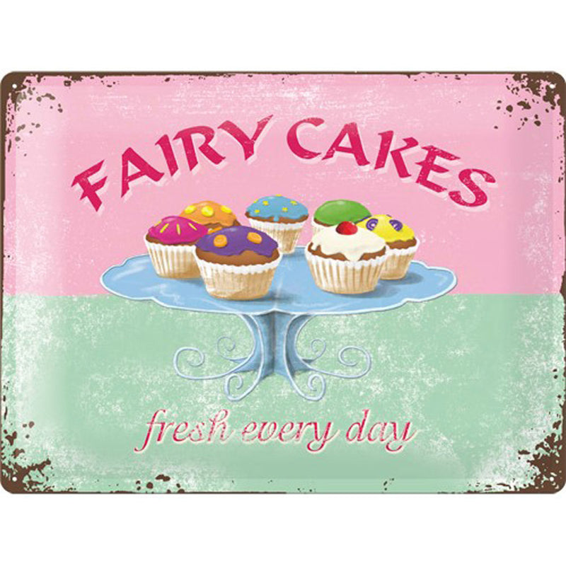 Nostalgic-Art Fairy Cakes Large Sign (30x40cm)