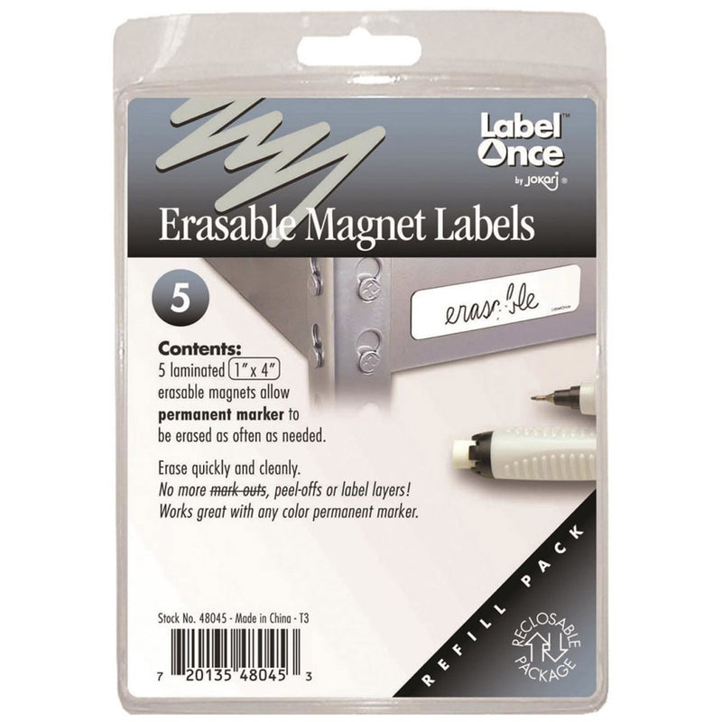 Erasable Magnet Labels