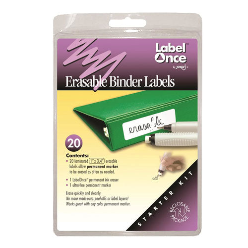 Erasable Binder Labels