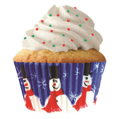 Snowman Cupcake Cups 32pk