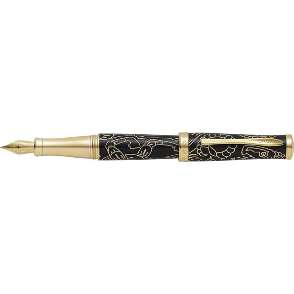 Year of the Goat Sauvage 23CT Lacquer Fountain Pen (Black)