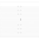 Filofax Personal Ruled Notepad Refill (White)