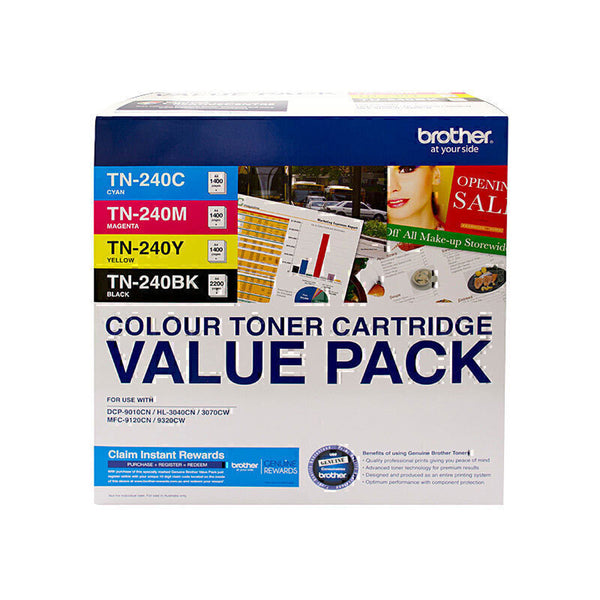 Brother TN240 Colour Toner Cartridge Value Pack