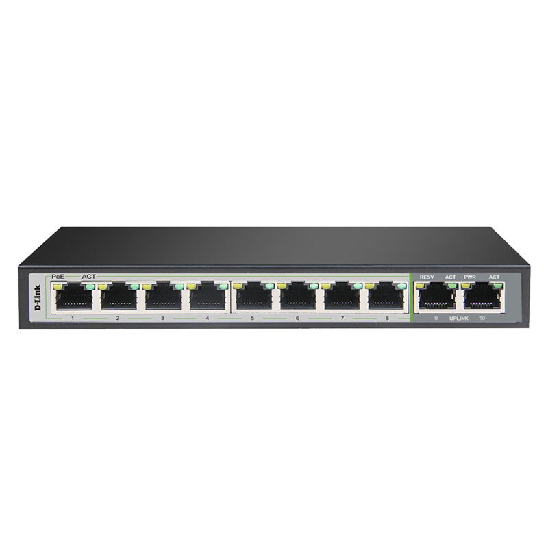 D-Link Gigabit Poe Switch mit 2 Uplink-Anschlüssen