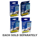 Brother Laminated Black on Blue Labelling Tape