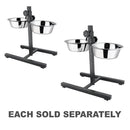 Adjustable Heavy Duty Double Feeder Stand w/ Bowls