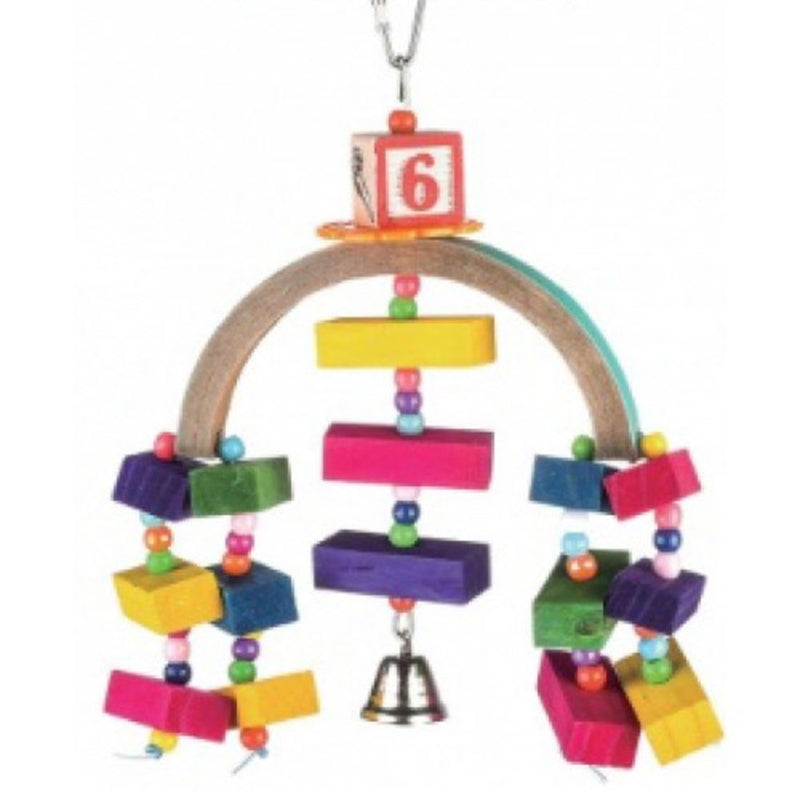 Hanging Wood Blocks Curve Top 20cm