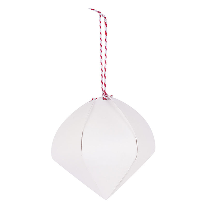 Cardboard 3D Baubles 10pk