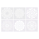 Mandala Stencils 6pcs (15x15cm)