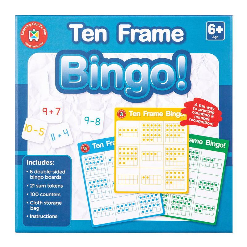 Ten Frame Bingo Educational Game