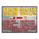 Signe en étain en acier lourd (30x40 cm)