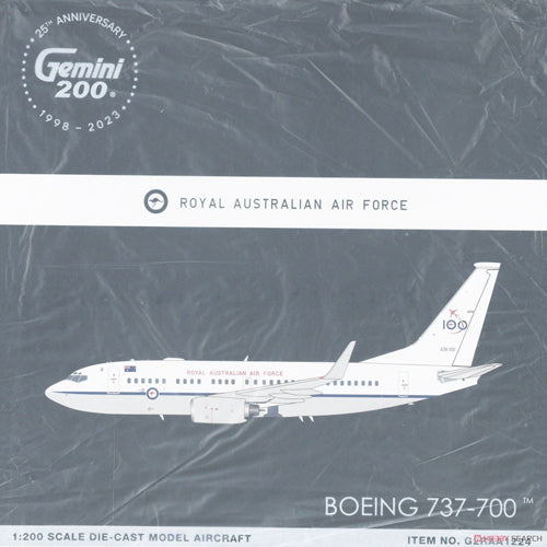 RAAF B737-700S A36-001 RAAF 100 Years 1/200 Scale Aircraft Model