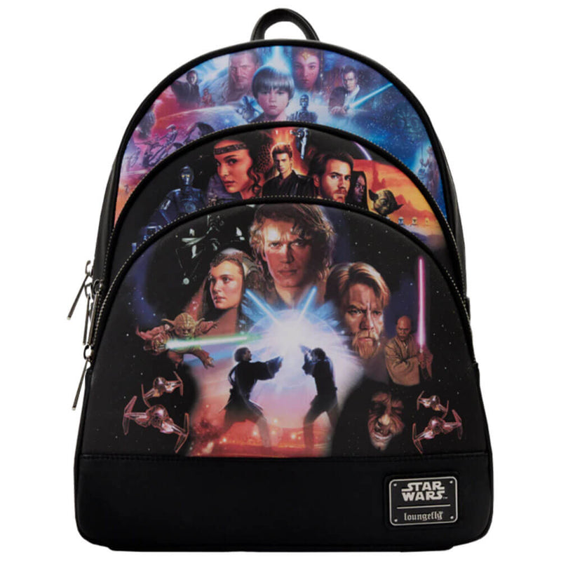 Star Wars Prequel Trilogy Triple Pocket Mini Backpack