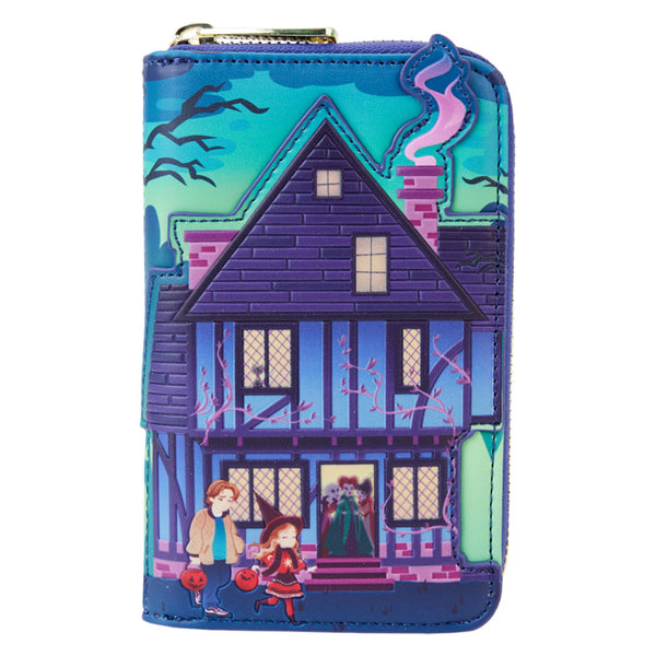 Hocus Pocus Sanderson Sisters' House Glow Zip Around Wallet