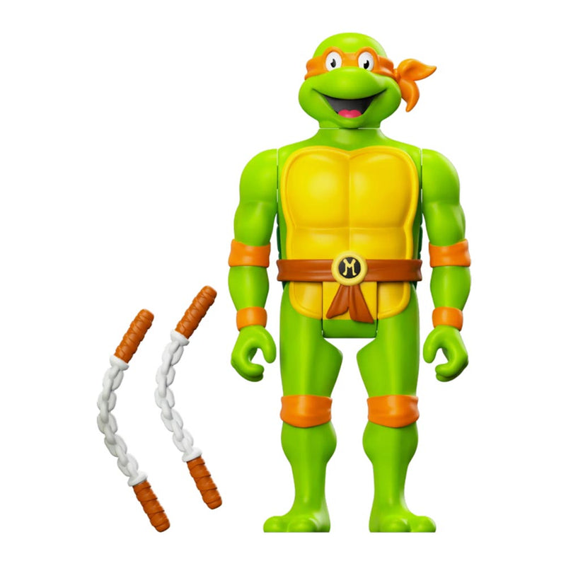 TMNT TV'87 Michelangelo Toon Reaction 3.75" Figure