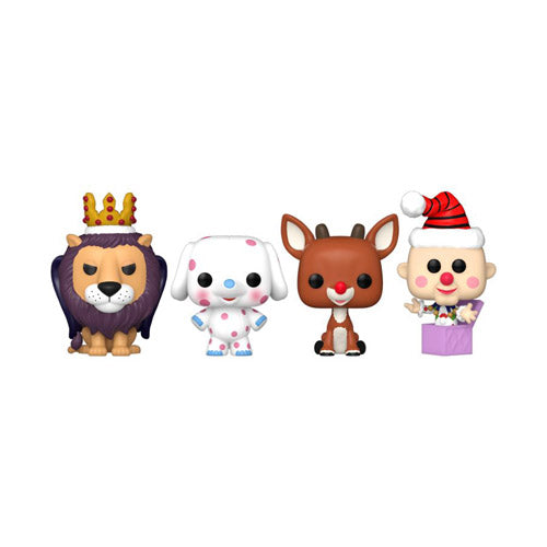 Rudolph Holiday Tree Box Pocket Pop! 4-Pack