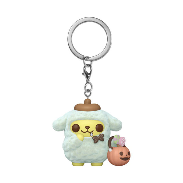 Sanrio Pompompurin (Halloween) US Flocked Pop! Keychain