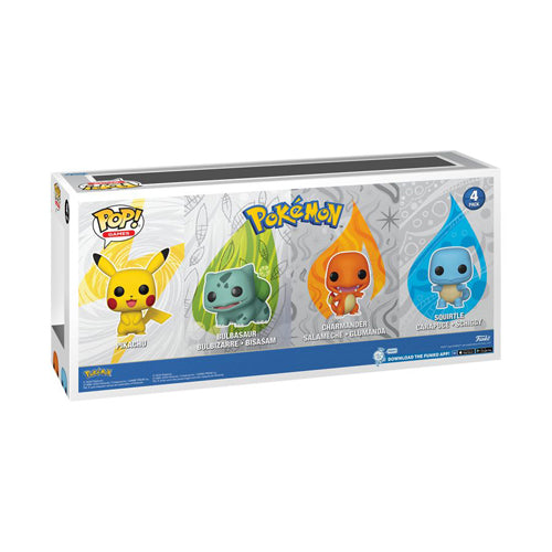 Pokemon Starters US Exclusive Pop! Vinyl 4-Pack