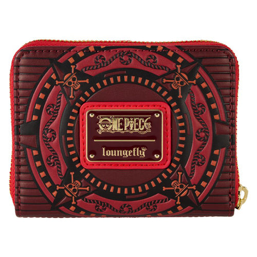 One Piece Luffy Compass Zip Around Wallet