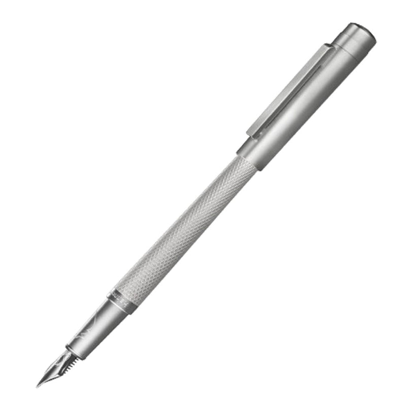 Guilloche Rhodium überzogen 18K Brunnenstift (schlank)