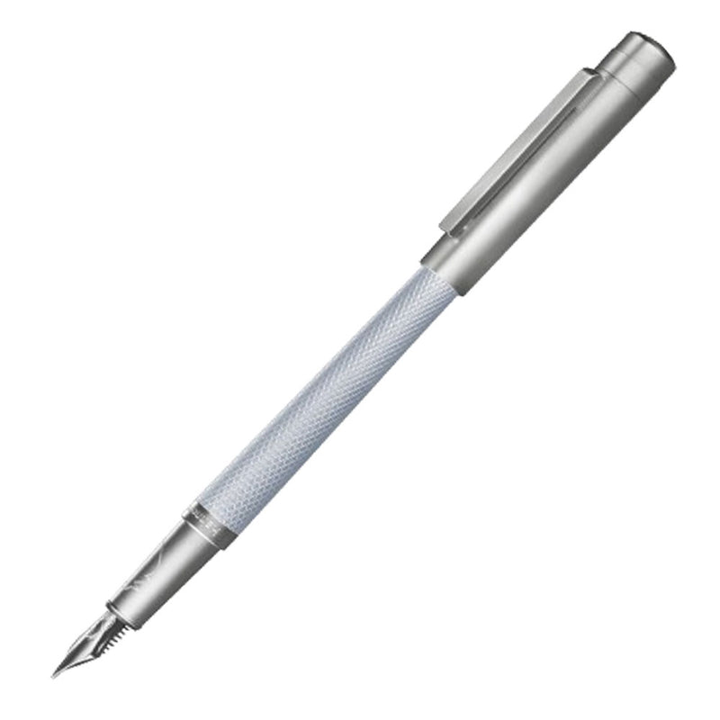 Guilloche Rhodium enduit de plume 18K Pen (Slim)