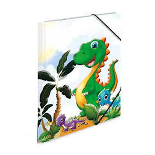 Herma Elasticated Cardboard Folder Cartoon Dinos