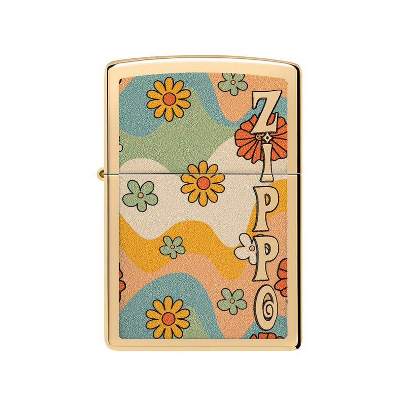  Zippo Flower Power Design Sturmfeuerzeug