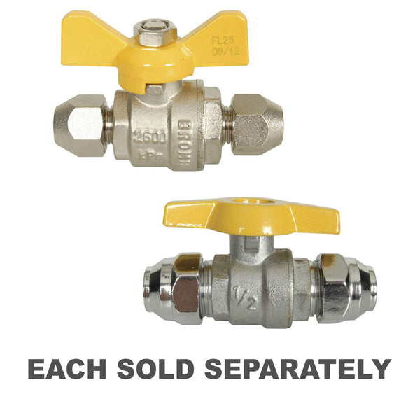 Flared Ball Valve Gas Fitting
