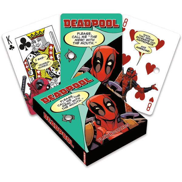 Marvel Deadpool Quotes Playing Cards