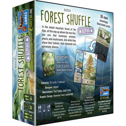 Forest Shuffle Alpine Expansion Game