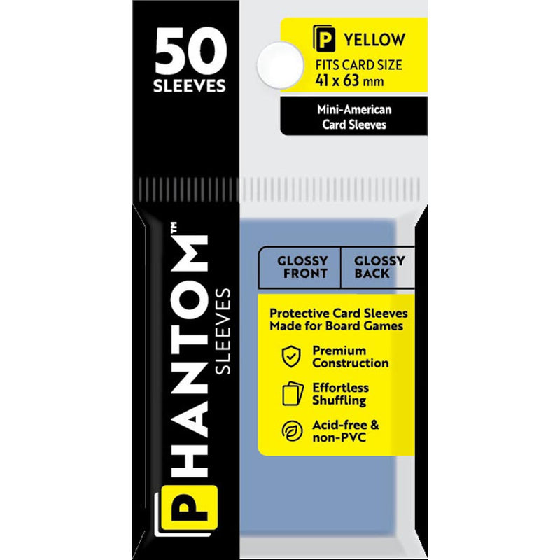 Yellow Phantom Sleeves 50pcs (41x63mm)