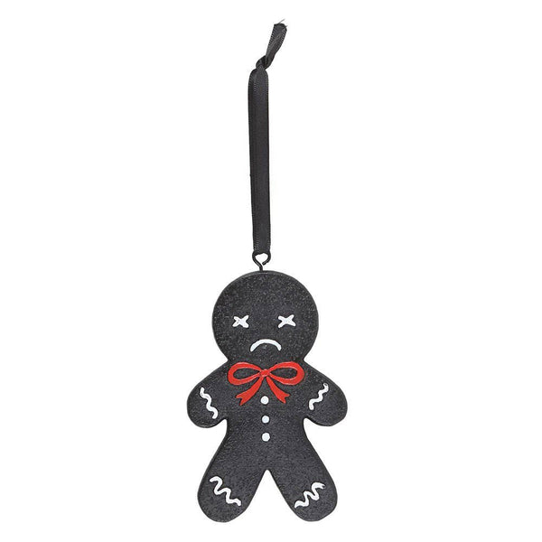 Black Gingerdead Man Hanging Ornament