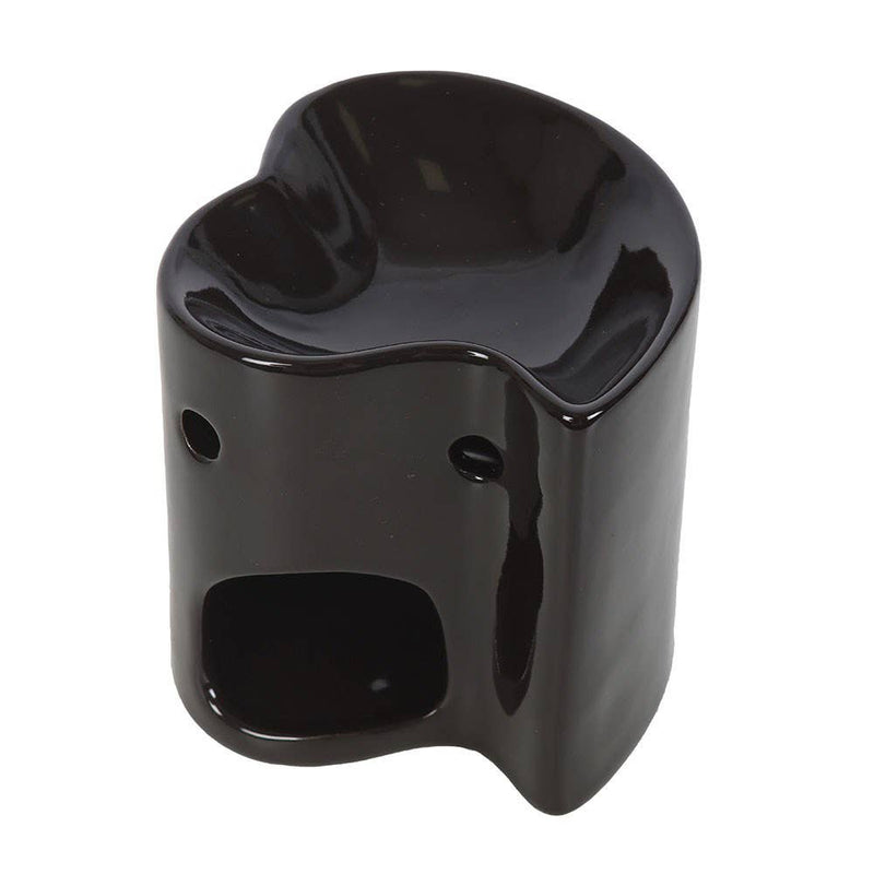 Black Heart Ceramic Oil Burner
