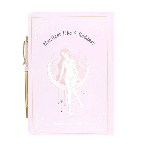 Goddess Energy Paper Journal with Crystal Pen