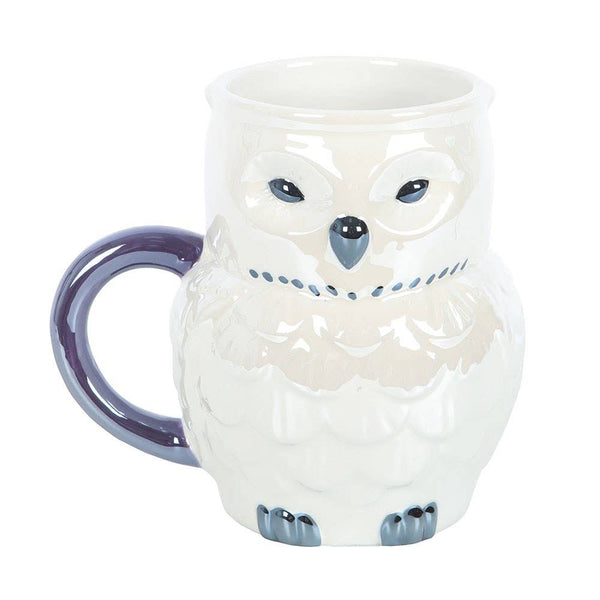Owl Shaped Ceramic Iridescent Mug