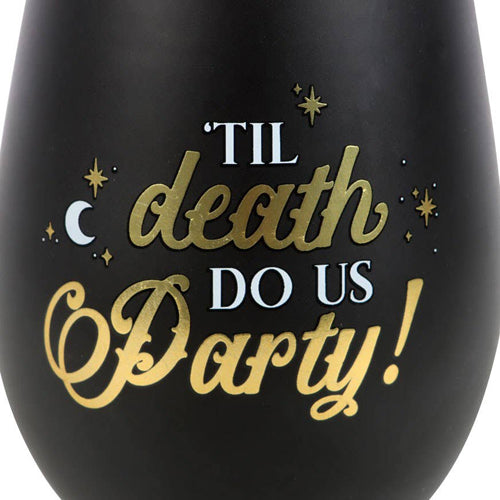 Til Death Do Us Party Stemless Glass