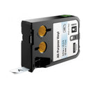 Dymo xtl noir sur bande d'étiquette claire 12 mm