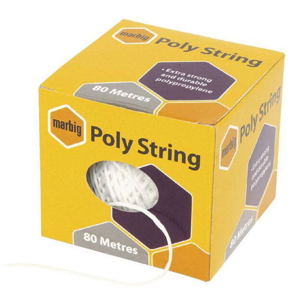 Marbig Poly String 80m (White)