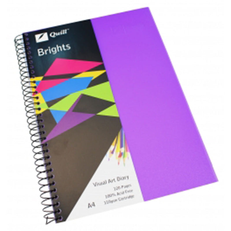  Quill Brights A4 Visuelles Kunst-Tagebuch mit 60 Blättern
