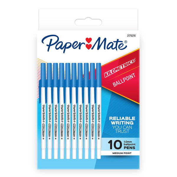 Papermate Kilometrico Pen 10pcs (Blue)