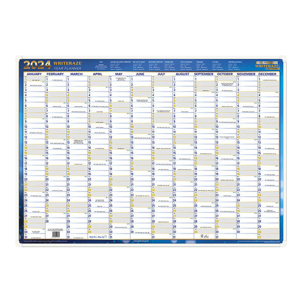 Collins Debden Framed 2024 Laminated Planner (700x1000mm)