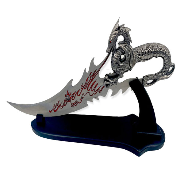 Dragon Knife with Wood Stand
