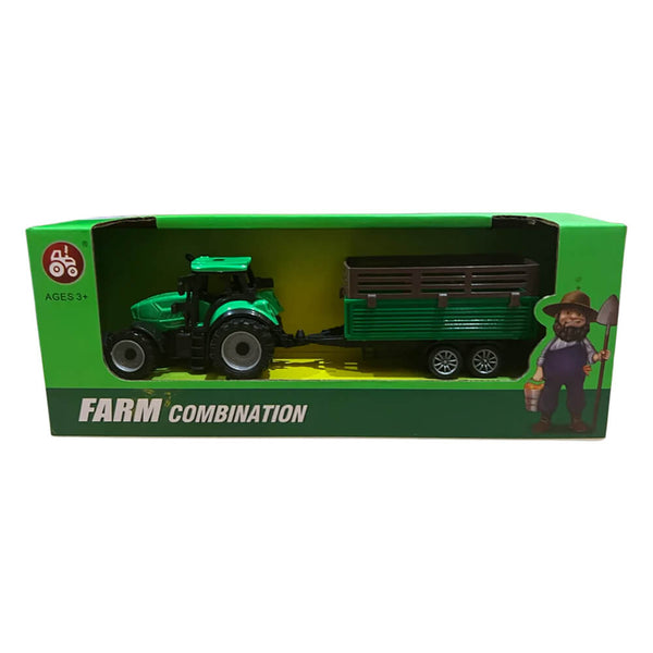 Tracteur de ferme avec jouet de remorque (style aléatoire 1pc)