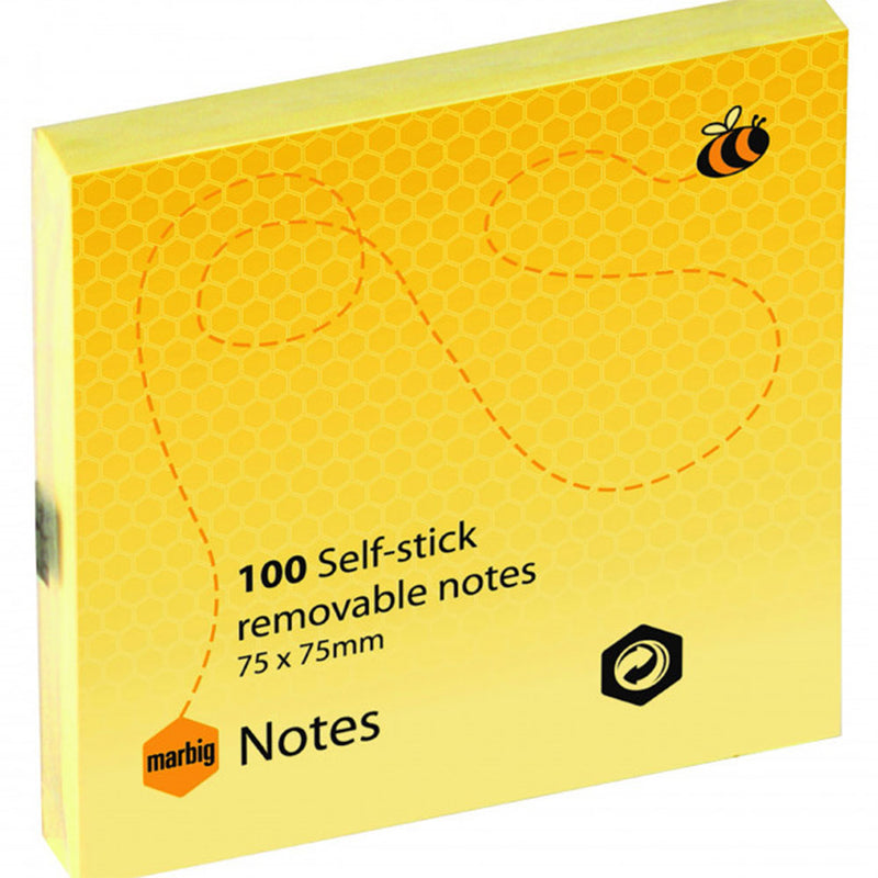 Marbig Yellow Notes collantes 12pk