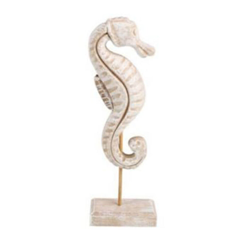 7 Seas Wooden Seahorse on Stand (35x11x6cm)