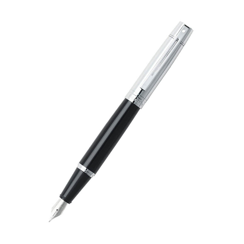 300 Glänzend Schwarz/Chromkappe/Chrombeschichteter Stift