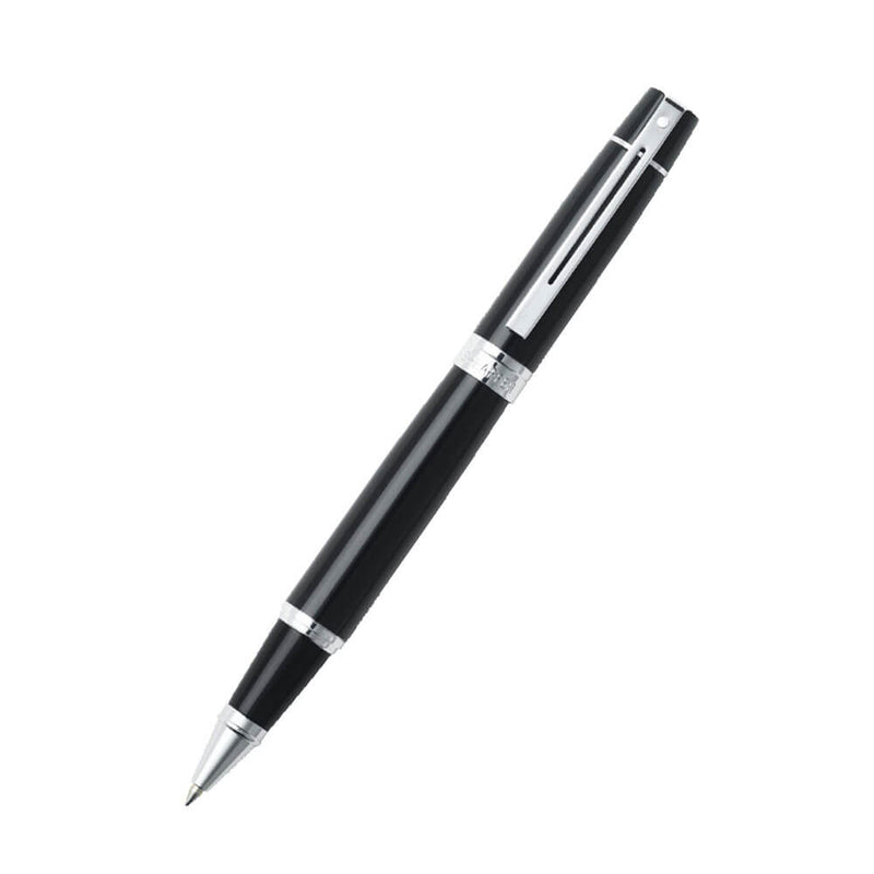 300 glänzend schwarz/verchromter Kugelschreiber